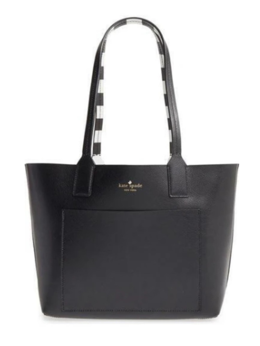Kate Spade Reversible Tote | Posey Large | Black & White Stripe
